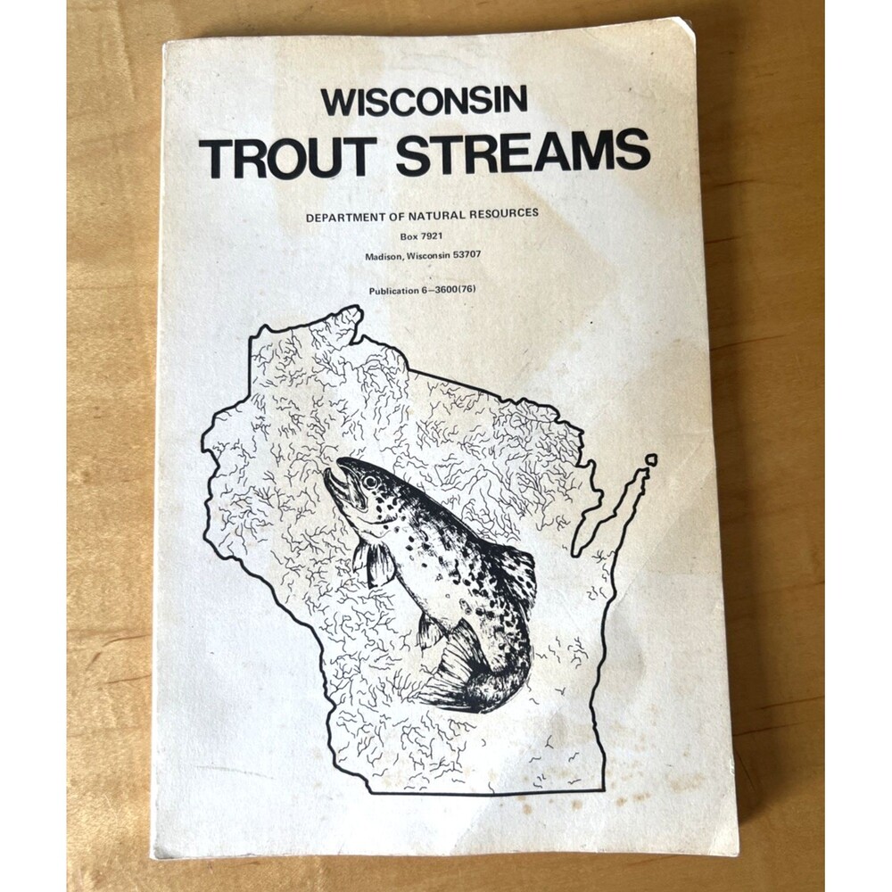 Vintage Wisconsin Trout Streams 1974 Booklet Book DNR